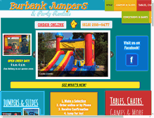 Tablet Screenshot of burbankjumpers.com